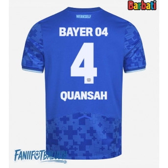 Bayer Leverkusen Jarell Quansah #4 Tricou Fotbal Replică 2025-26 Barbati Treilea